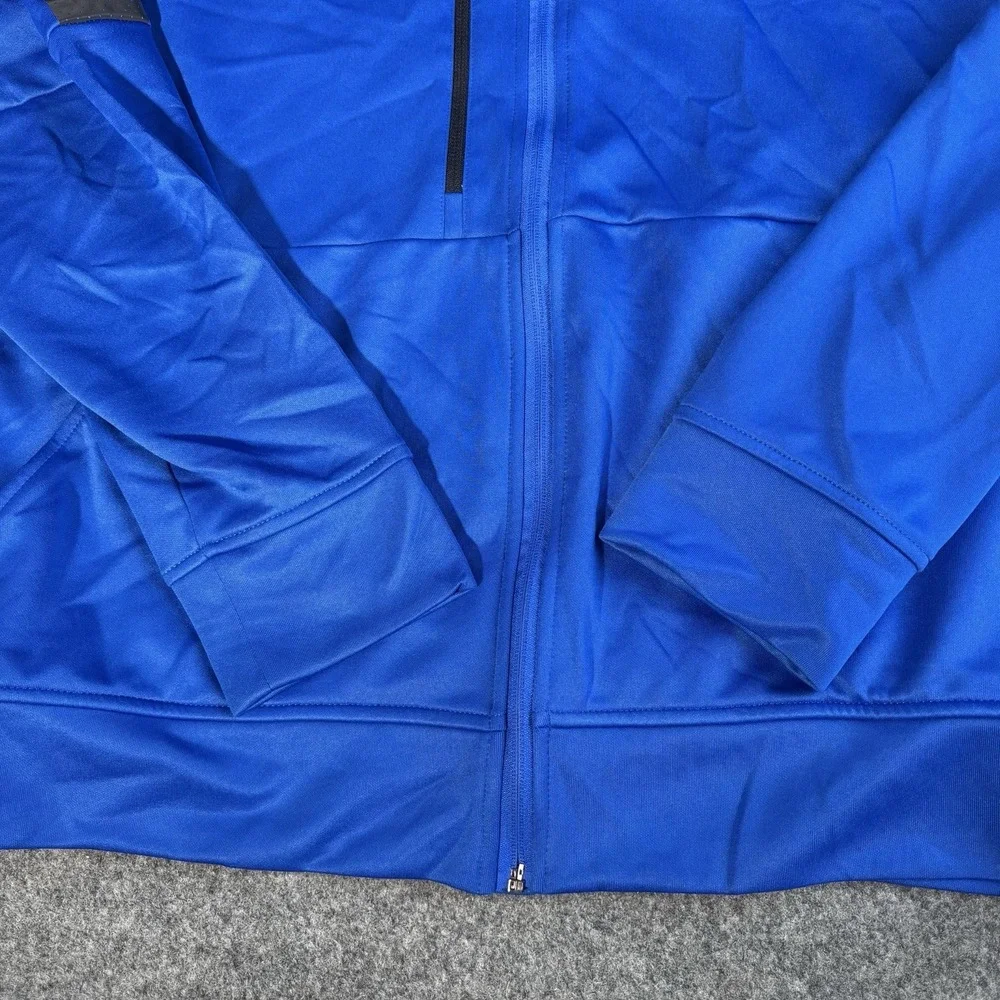 Reebok Jacket Mens Xl Blue Athletic Track Full Zip Training‎ Running Gym Active